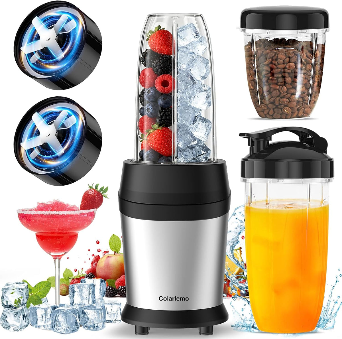 1200W Smoothie Blender, Personal Kitchen Blender for Ice Crushing