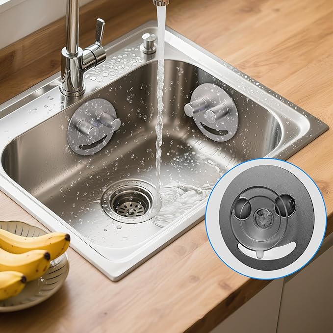 smiley face sponge holder (BLAKC)