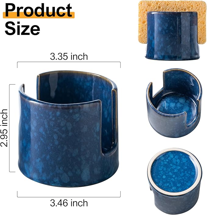 Zoeeker Kitchen Sponge Holder, Blue