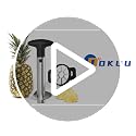 Pineapple Corer Cutter, Stainless Steel Fruit Pineapple Peeler Slicer [Upgraded, Reinforced, Thicker Blade], Pineapple Core Remover with Measure Mark, Kitchen Tool for Diced Pineapple Rings