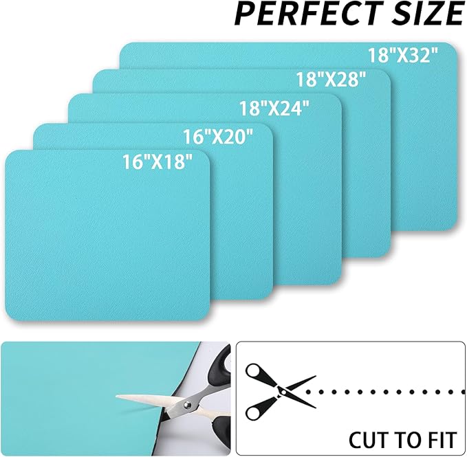 HotLive Dish Drying Mat for Kitchen Counter, Heat Resistant Drainer Mats with Non-slip Rubber Backed, Hide Stain Kitchen Super Absorbent Draining Mat, Easy to Clean Dish Rack Pad, Teal 18"x24"
