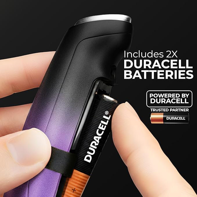 Zulay Kitchen Powerful Milk Frother Wand With Duracell Batteries - Ultra Fast Handheld Drink Mixer - Electric Whisk Foam Maker for Coffee, Lattes, Cappuccino & Matcha - Triple Whisk - Nebula