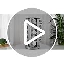 Rotating Spice Rack Organizer, Revolving Spice Rack for Cabinet, Stainless Steel Spice Organizer with Jars(20-Jar) Black