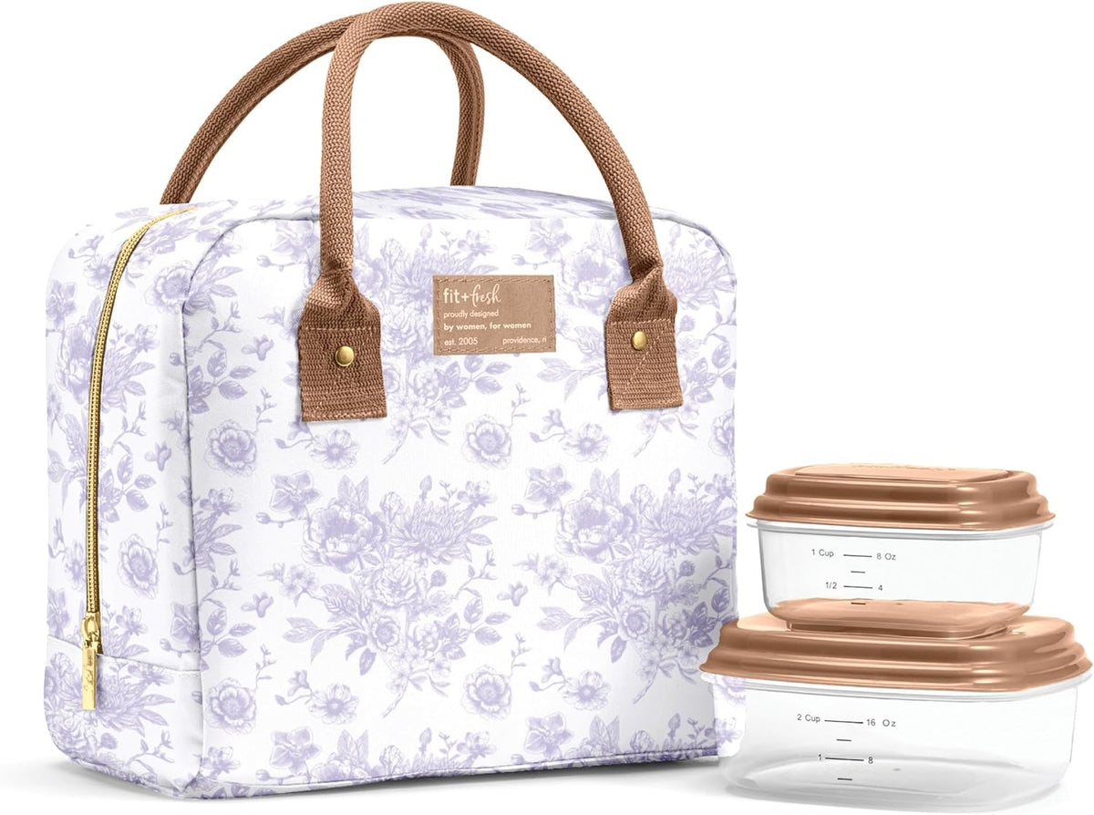 Bloomington Insulated Lunch Bag for Women w/ Containers