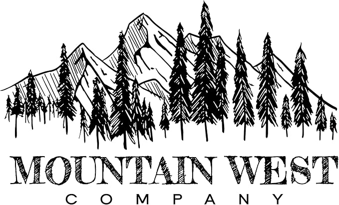 Mountain West Company 64 fl oz Square Clear Jar with Pinch Handle, 6 Count, Pantry Organization & Storage, Plastic Container with Lid