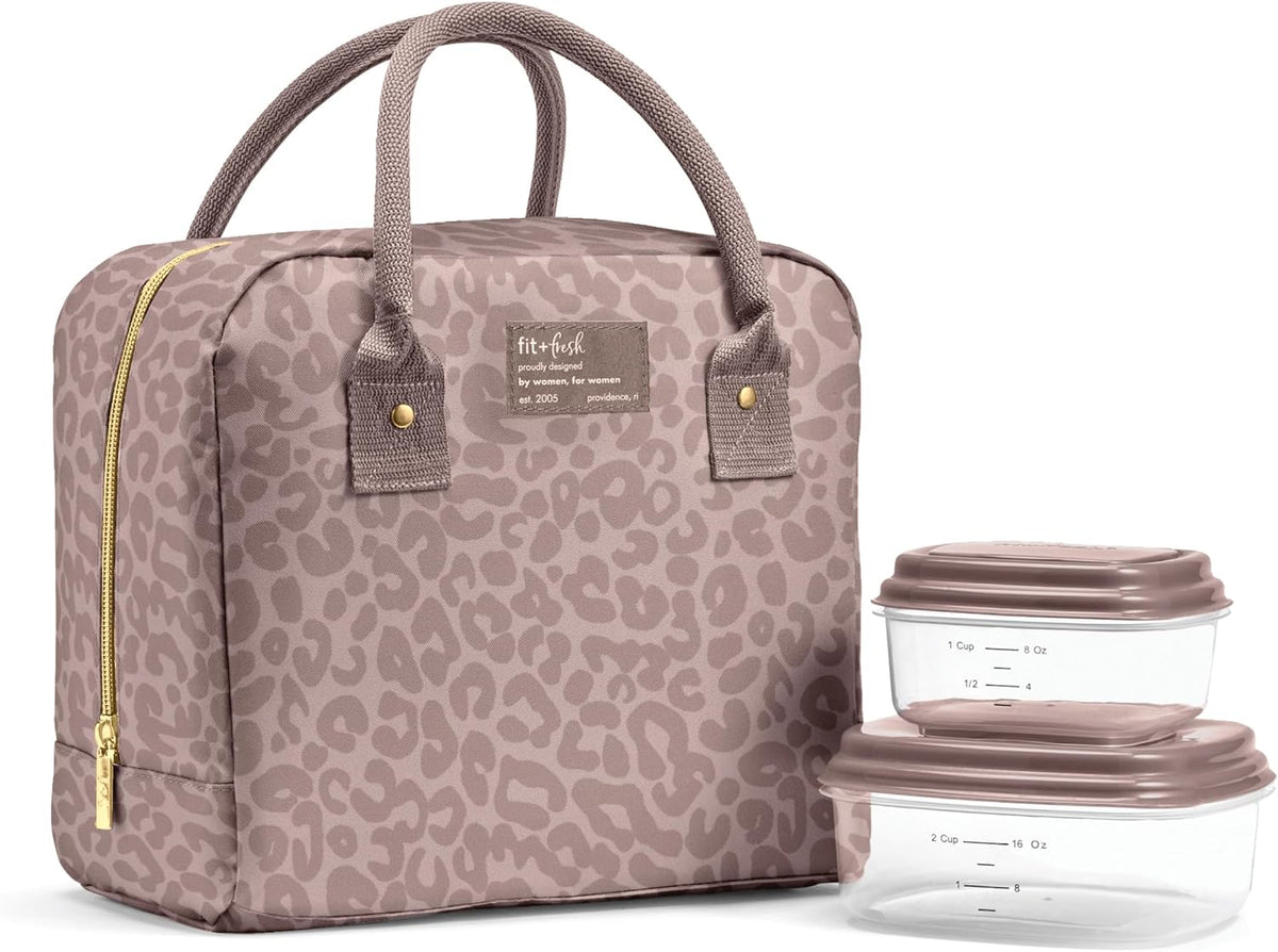 Bloomington Insulated Lunch Bag for Women w/ Containers