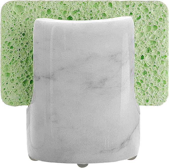 Marble Sponge Holder Sink Sponge Caddy for kichen counter Drying Rack for Sink Organizer Modern Stone Kitchen Sink Caddy