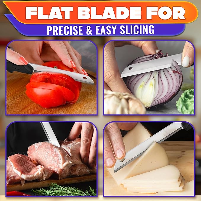 6-in-1 Cutting Board Scissors for Meat & Vegetables - Kitchen Shears Heavy Duty with Built-In Cutting Board, Easy One-Hand Food Prep with Less Mess - Spring-Assist Meat Scissors for Fish & Fruit