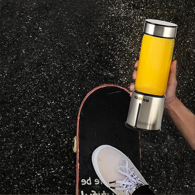 Portable Smoothie blender Glass bottle Mini USB rechargeable 2 battery Handheld Shakes blend Cup USB juicer Cordless Personal smoothies maker blender bottle mixer