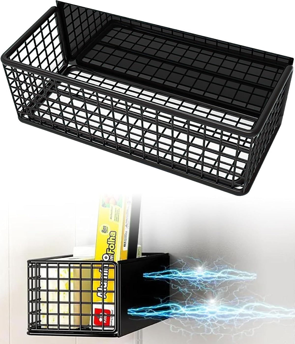 Magnetic Shelf Fridge Basket Bin Washer Dryer Locker Whiteboard Cabinet