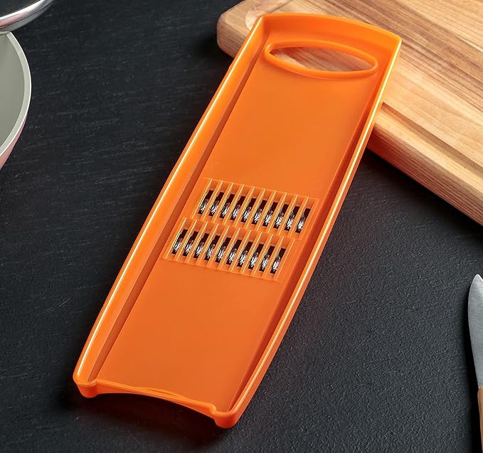 Korean Carrot Grater – 1.6mm Julienne Slicer, Stainless Steel Blades, Handheld Vegetable Shredder for Carrots, Cabbage, Onion, Potato & Beet, Dishwasher Safe