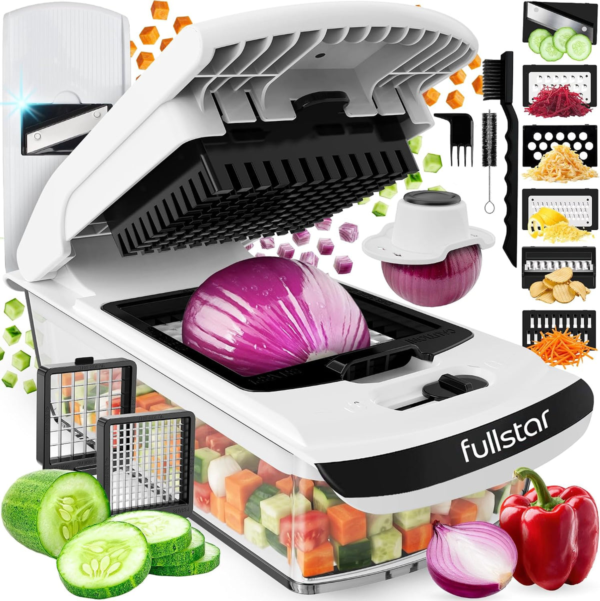 Pro Original Vegetable Chopper & Mandoline Slicer 8-in-1 Prep Tool