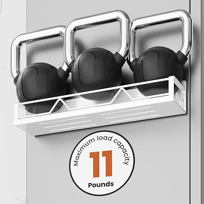 Mystozer 16.9 Inch Wide Large Capacity Magnetic Spice Rack for Refrigerator,4 Pack Metal Fridge Shelf Magnetic Basket Magnetic Fridge Shelf Magnetic Shelves for Fridge (White)