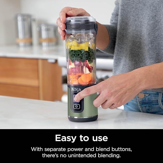 Ninja Blast Portable Blender, Cordless, 18oz. Vessel, Personal Blender for Shakes and Smoothies (Renewed)