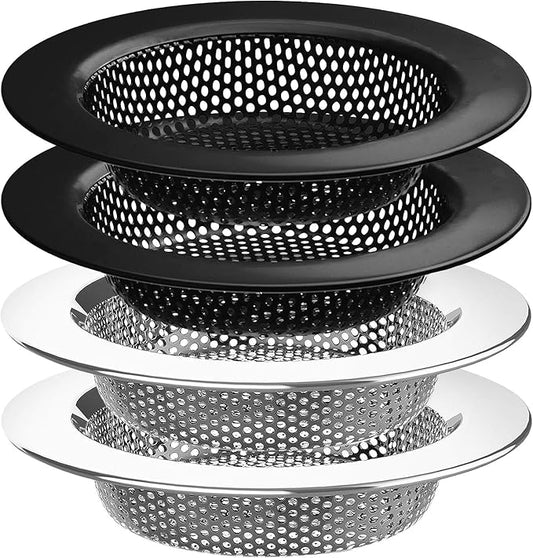 4 Pcs Stainless Steel Mesh Sink Drain Strainer