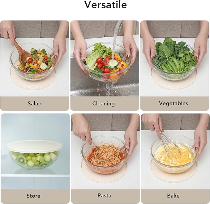 Genicook Salad Chopper with Bowl, Vegetable Chopper for Salad Prep, 8.5 Cup Glass Bowl, Food Chopper for Kitchen, Onion Chopper, BPA-Free & Dishwasher Safe, Easy Meal Prep Tool