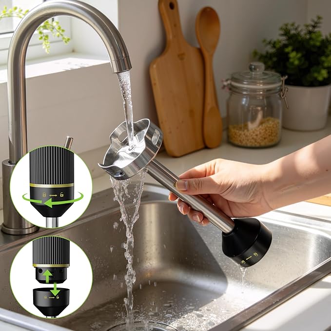 1200W Immersion Blender Handheld, 5-in-1 Variable Speed Emulsifier Hand Blender Stick with Whisk Chopper Milk Frother Mixing Cup and Storage Rack for Kitchen Soup, Purees, Baby Food and Smoothies