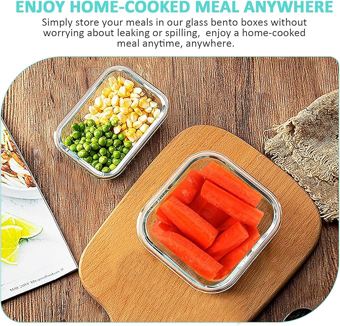KOMUEE 24 Pieces Glass Food Storage Containers Set, Meal Prep Containers, BPA-Free Airtight Glass Storage Containers with lids, Freezer, Microwave and Oven Safe,Green