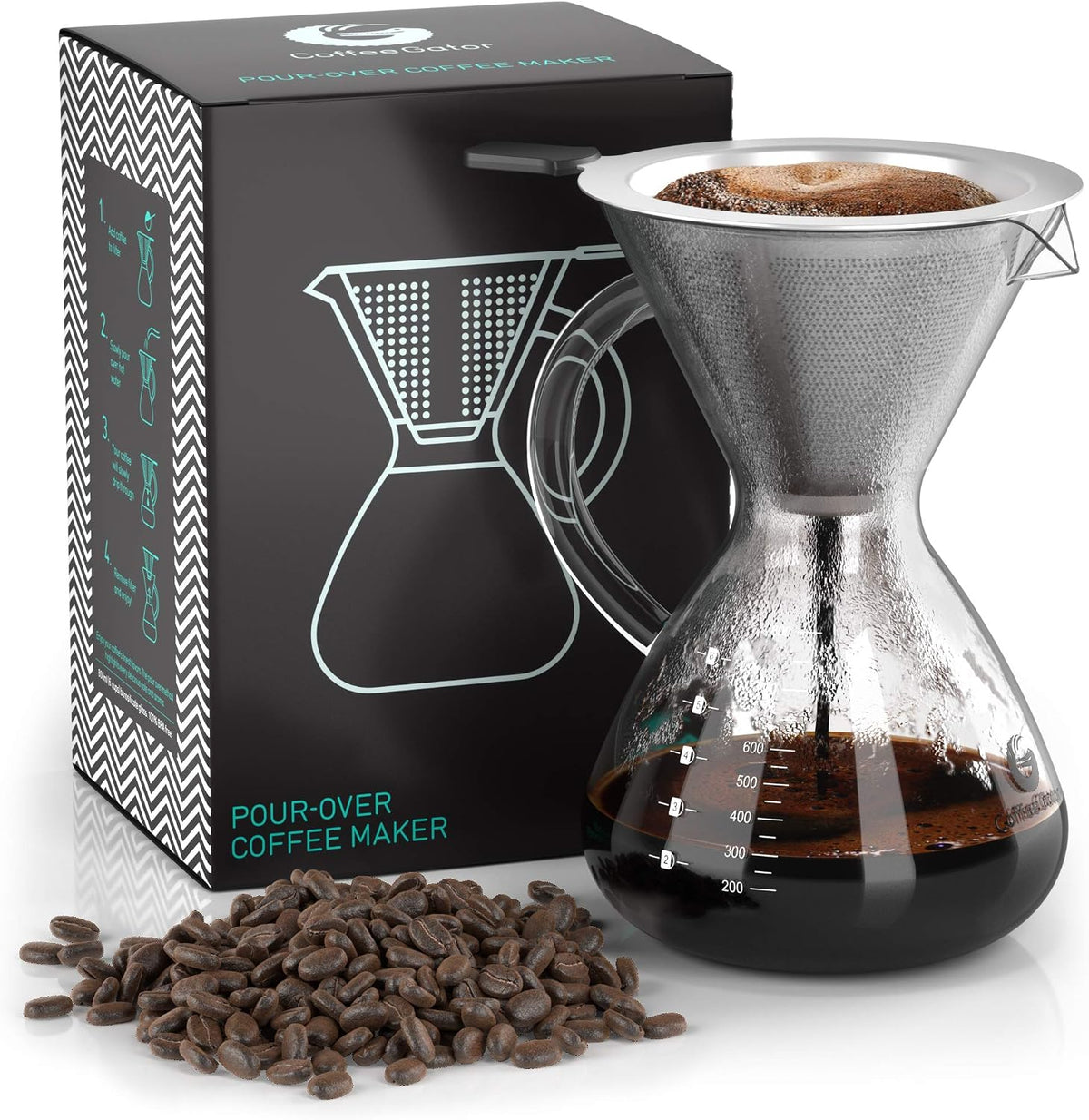 Pour Over Coffee Maker - 27oz