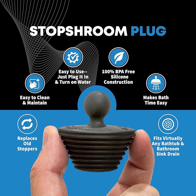 TubShroom Ultra Revolutionary Bath Tub Drain Protector Hair Catcher/Strainer/Snare, Stainless Steel, Stainless Combo