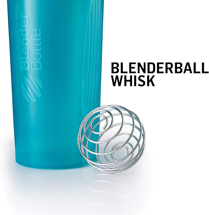BlenderBottle Classic Shaker Bottle Perfect for Protein Shakes and Pre Workout, 28-Ounce (2 Pack), All Black