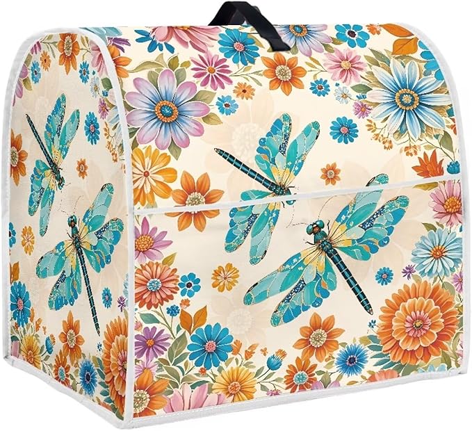 Country Sunflower Blender Cover for 4.5-5 Qt Mixers Practical Kitchen Stand Mixer Cover with Top Handle and Storage Pocket Washable Appliance Dust Protector for Modern Kitchen
