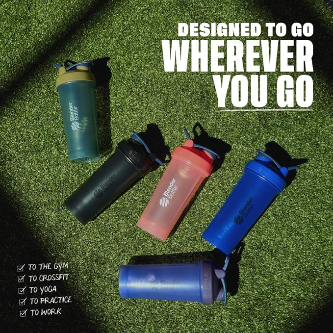 BlenderBottle Classic V2 Shaker Bottle Perfect for Protein Shakes and Pre Workout, 20-Ounce, Reflex Blue