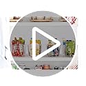 6 Pack Clear Storage Bins, Pantry Cabinet Organizer Bins, Medium