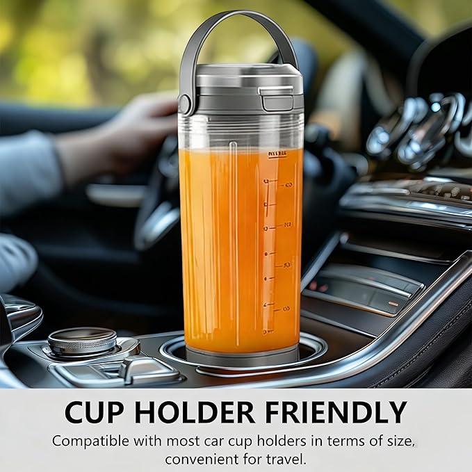 Blade Cover and Vessel Cap for Ninja Blast Portable Blender BC100 and BC151 Series,Replacement Accessories For Portable Blenders,Leakproof,Food-Grade,Dishwasher-Safe.Grey