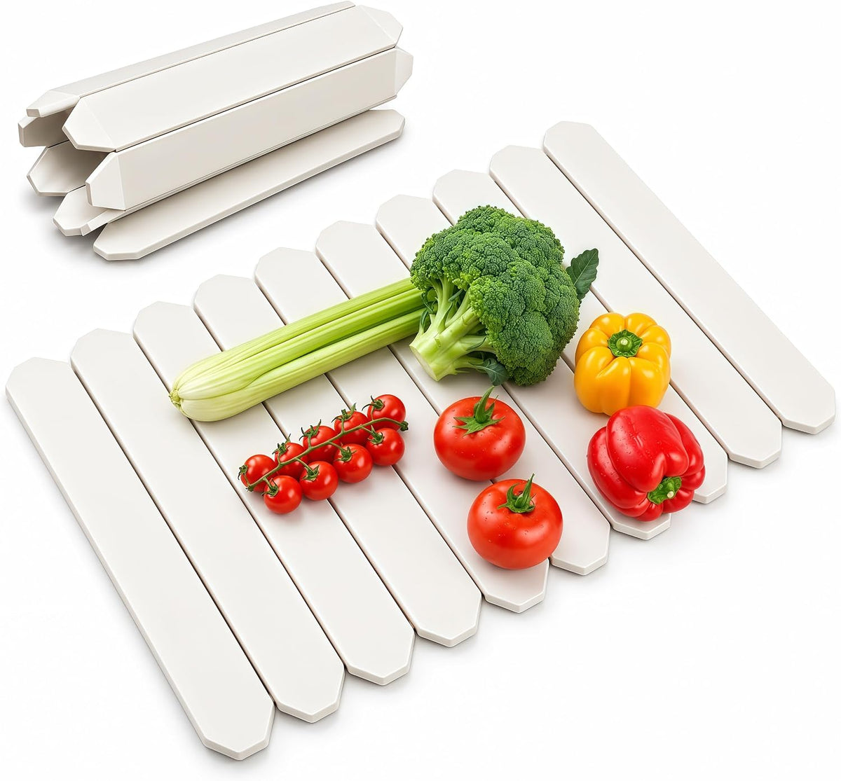 White Stone Drying Mat for Kitchen Counter, 24"×16", Dish Drying Mat