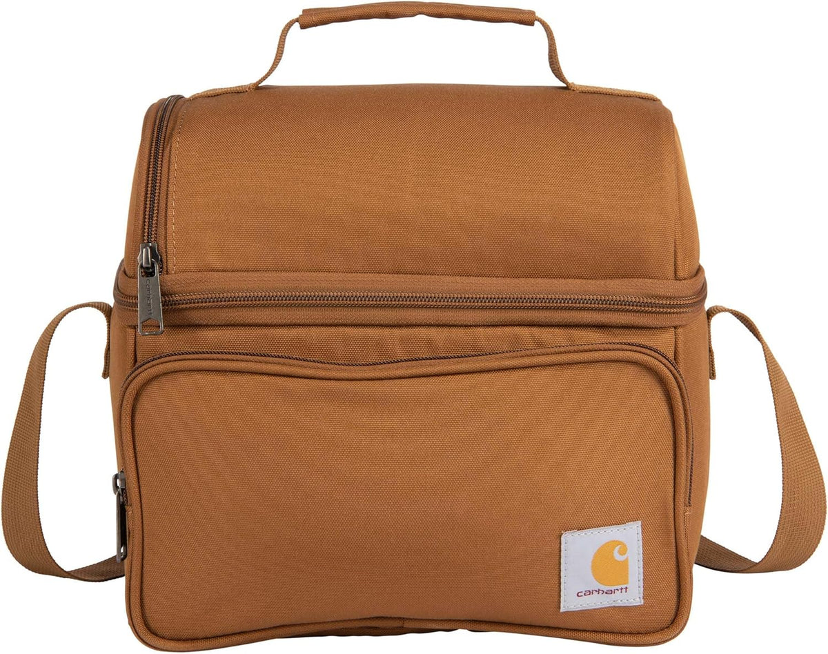 Camping Cooler, Worksite Lunch Box, Soft Shell Lunch Bag for Construction Sites, Work and Everyday Use, Brown