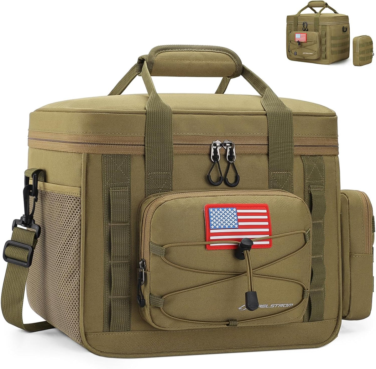 Tactical Lunch Box for Men, Cooler Bag with Detachable MOLLE Bag