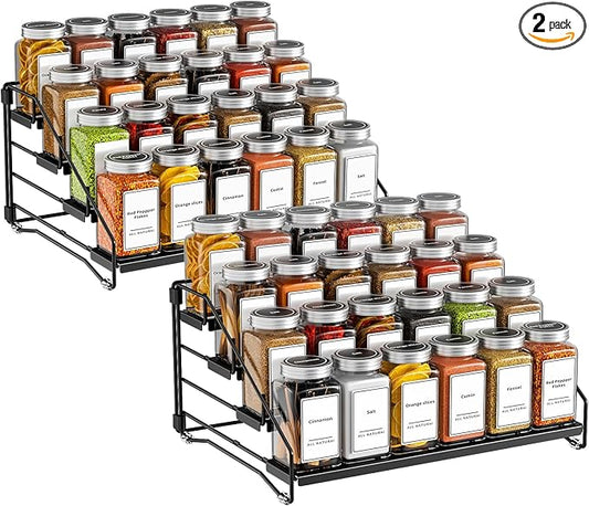 4 Tier Spice Rack Organzier, Spice Rack for Cabinet