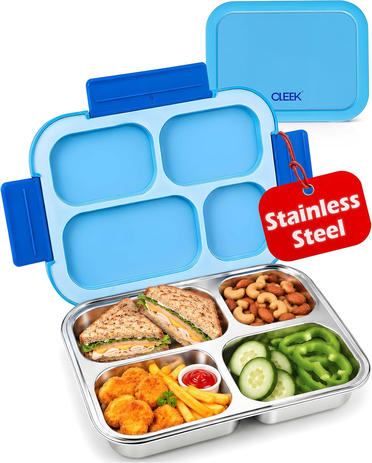 Kids lunch box stainless steel, bento box stainless steel, lunch bento box