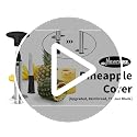 Newness Pineapple Corer with Knife, [Upgraded, Electric & Manual] Stainless Steel Fruit Cutter with Electric Drill Accessory, Pineapple Slicer Core Remover Kitchen Tool with Measure Mark