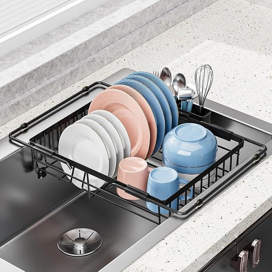 Expandable in Sink Dish Drying Rack