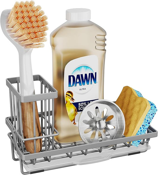 Sink Caddy Sponge Holder, Gray