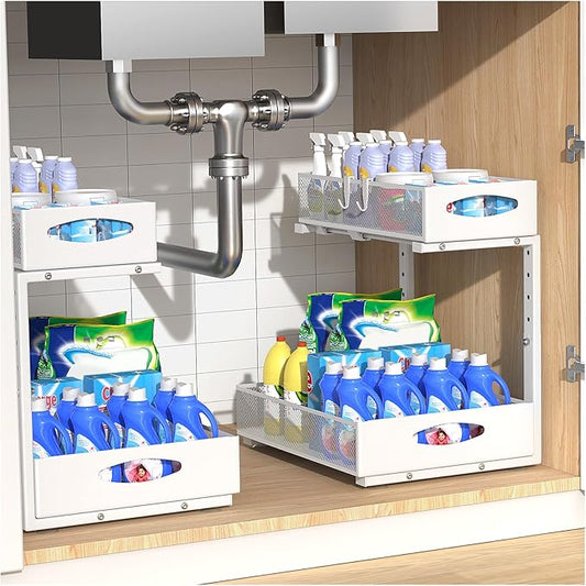 2 Pack Large Under Sink Organizer