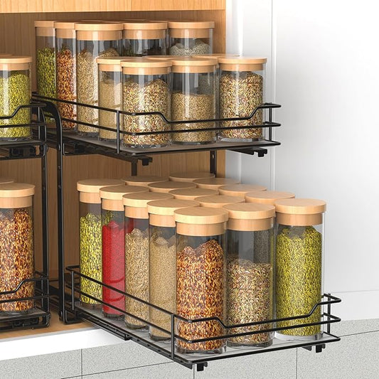 Spice Rack, Pull Out Spice Racks Organizer for Cabinet