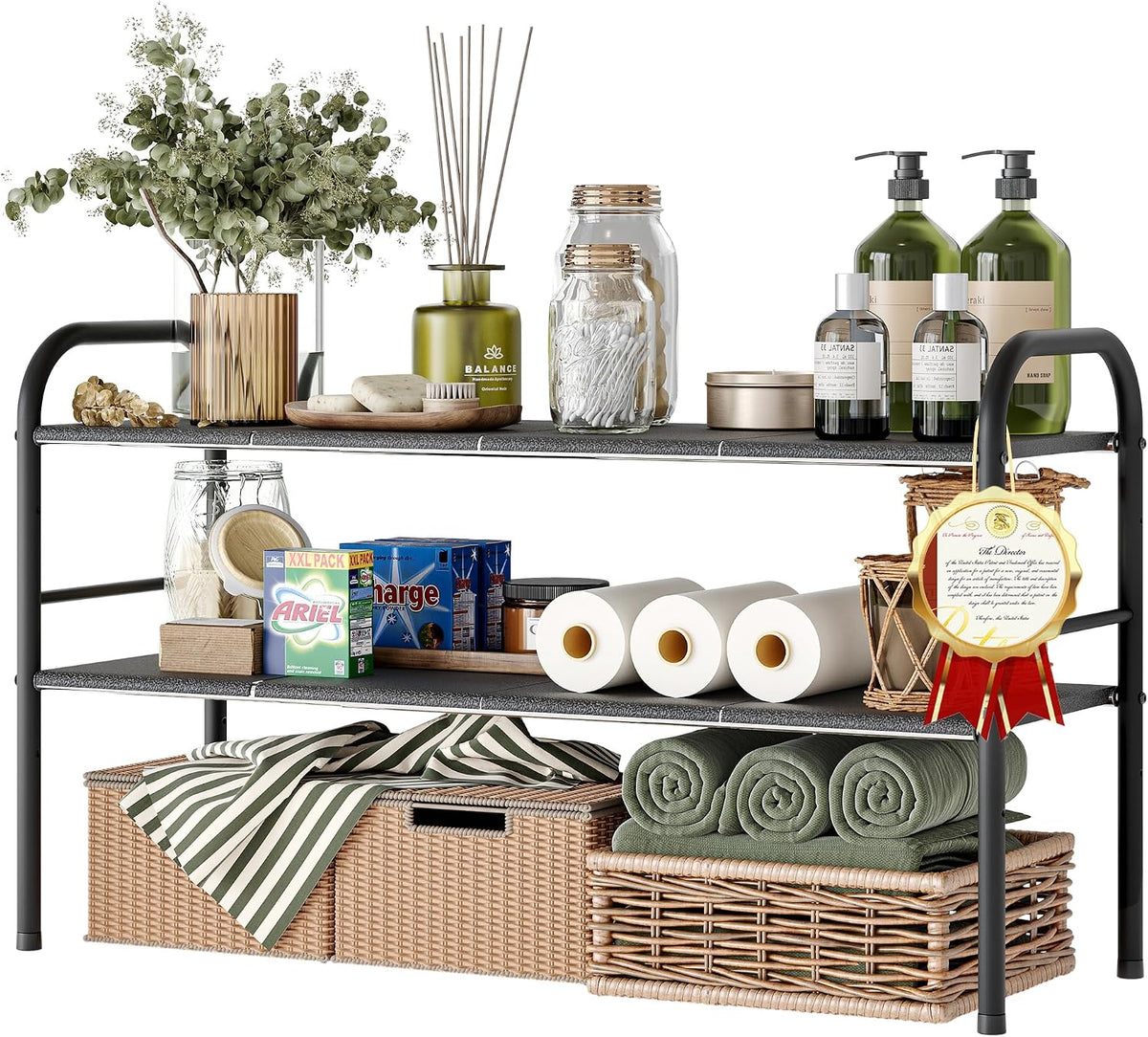 Under Sink Organizers and Storage,Expandable under cabinet organizer Shelf