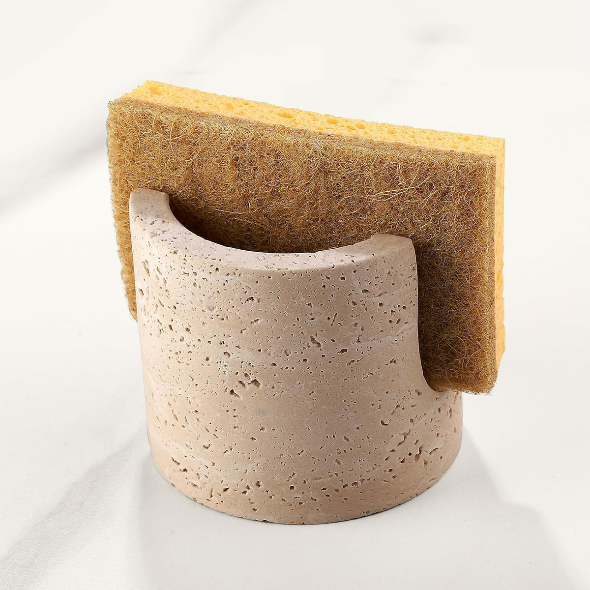 Natural Marble Sponge Holder for Kitchen Sink