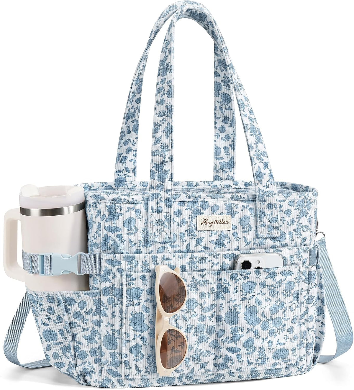 Corduroy Lunch Box for Women Insulated Lunch Bag Cooler Tote Bag