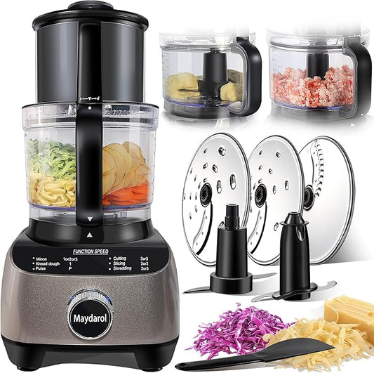 14 Cup Large Food Processor, XL Bowl, Large Chute for Blending, Mixing