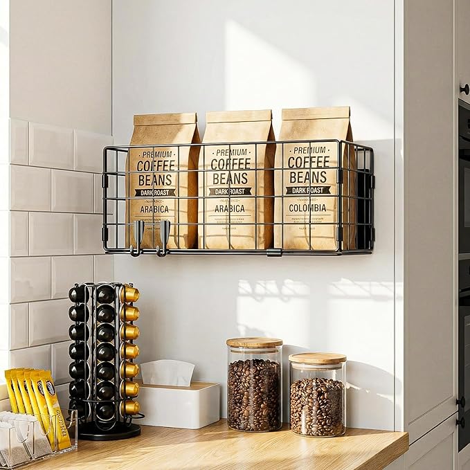 2 Pack Magnetic Basket for Laundry Room & Fridge Side, Large Metal Fruit Potato Onion Storage Bin with Strong Magnets & Hooks, Magnetic Organizer Shelf for Refrigerator