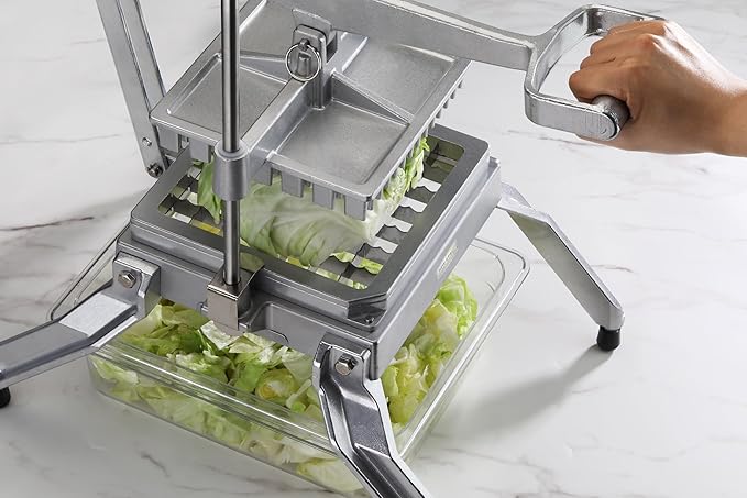 New Star Foodservice Extra Heavy Duty Aluminum Frame Vegetable Slicer Lettuce Cutter (1 Inch Cut)