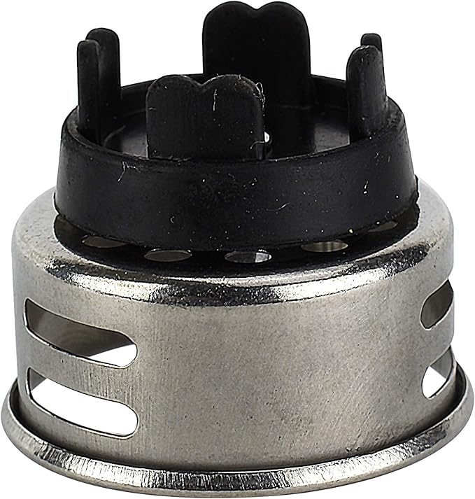 Plumb Pak 878PC Keeney Stainless Steel Junior Duo Bar Sink Strainer with Basket, Fits 2-Inch or 2-1/2-Inch Openings, Polished Chrome