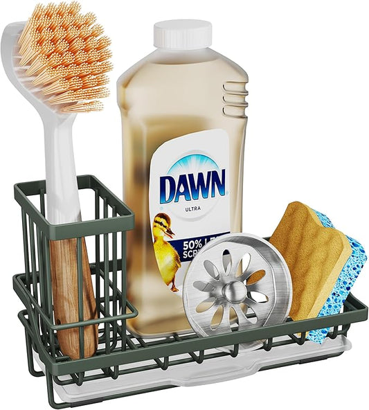 Sink Caddy Sponge Holder, Green