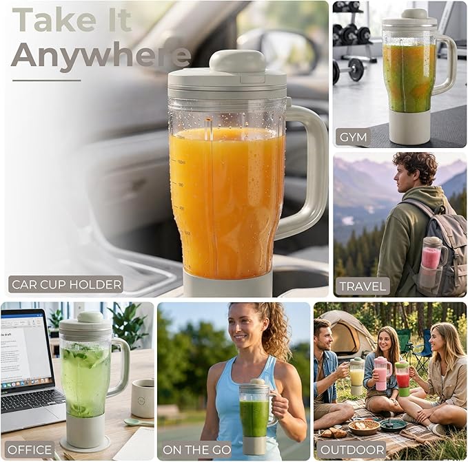 Personal Blender Accessories for Ninja Blendboss DB351ST, Leak-Proof Kit with Silicone Tumbler Boot, Spill Stopper & Sealing Ring, Cup Not Included (Stone Mint)