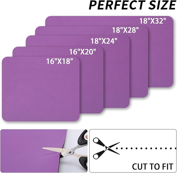 HotLive Dish Drying Mat for Kitchen Counter, Heat Resistant Drainer Mats with Non-slip Rubber Backed, Hide Stain Kitchen Super Absorbent Draining Mat, Easy to Clean Dish Rack Pad, Purple 16"x18"