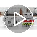 Fresh Produce Vegetable Fruit Storage Containers 3Piece Set, BPA-free, Partitioned Salad Container, Fridge Organizers, Used in Storing Fruits Vegetables, White